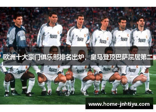 欧洲十大豪门俱乐部排名出炉，皇马登顶巴萨屈居第二